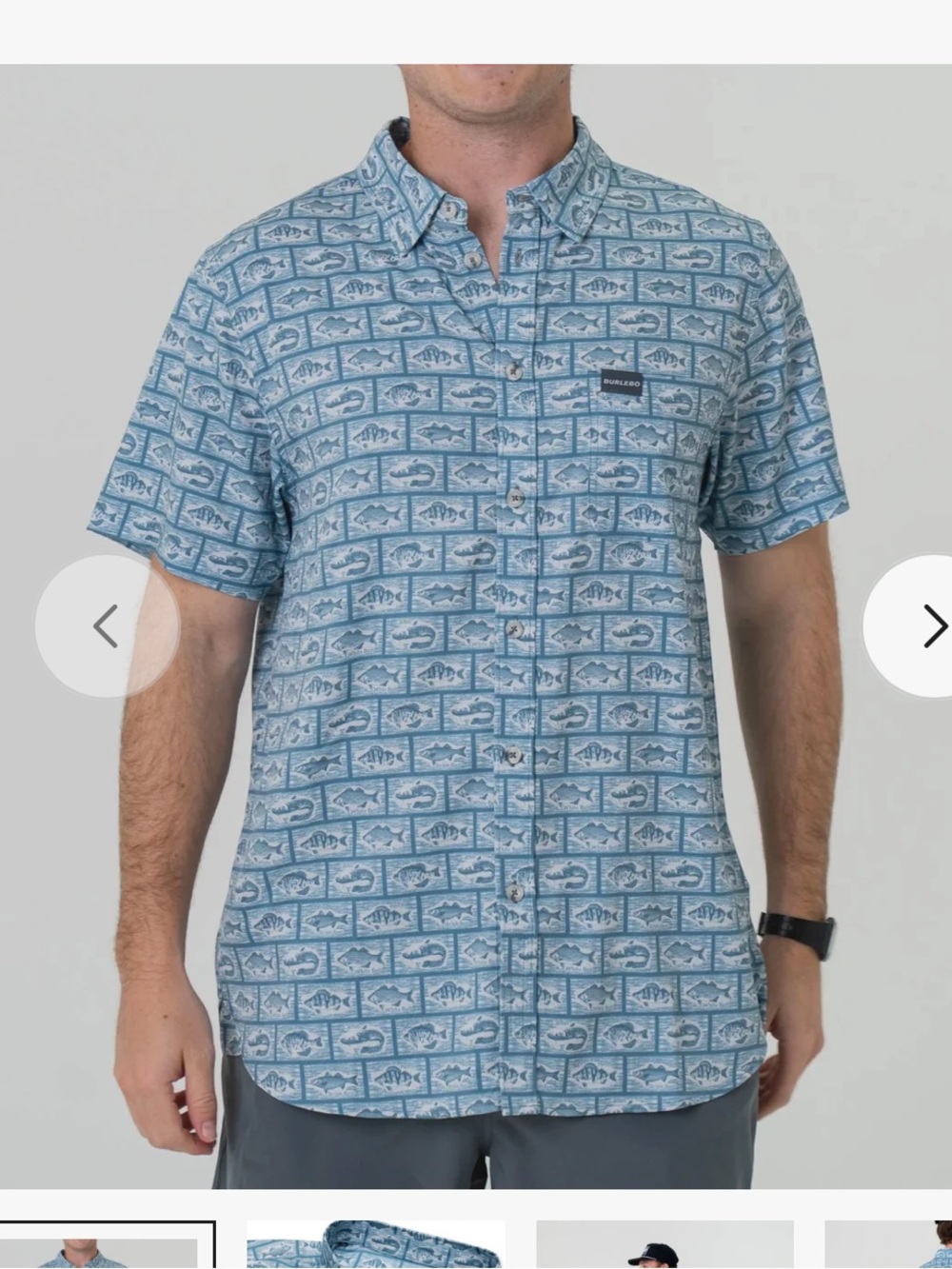MEN’S BURLEBO ANGLER'S CHOICE PERFORMANCE BUTTON UP